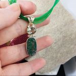 Natural Green Uvarovite Garnet Pendant Green Photo 4
