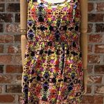 Dex bright floral mini dress with collar cutouts / L / Excellent condition Size L Photo 0