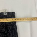 Floral Corduroy Pull On Skinny Pants Womens Medium Grey Goth Gray Photo 2