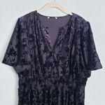 Baltic Born  Bronwyn Black Floral Velvet Midi Dress Photo 3