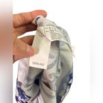 ZARA  Printed Blue Shirt Linen Dress Photo 9