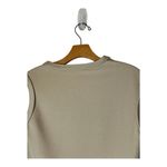 Atlein Shirt Women 4 Tan Beige Knit Sleeveless Asymmetric Neckline Tee Photo 4