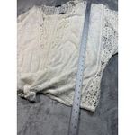Democracy Top White Crochet Knit Kimono Cottagecore Blouse Womens Plus Size 3X Photo 10