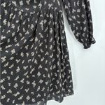 Altar'd State Altar’d State Black Puff Long Party Casual Sleeve Midi Square Neck Dress Small Photo 6