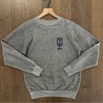 Vintage New York University Crewneck Raglan Sweatshirt Heather Grey Size Medium Gray Photo 5
