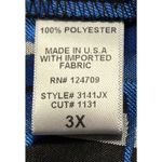 New IC By Connie K Jacket Size 3X Blue Black Silver Stripe Floral Dressy Work Photo 8