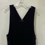 Jacqueline Ferrar VTG Y2K VELVET VELOUR Black Jumper Dress Maxi Stretch Size 12 Photo 5