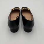 Gucci Baby Horsebit Square Toe Black Leather Block Heel Loafer Flat Pump Size 39 Photo 9