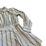 Free People  High Vibrations Button-Down Shirt Dress Mini Long Sleeve Size Medium Photo 3