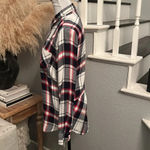 Beach Lunch Lounge Collection Plaid Shirt Long Sleeve Women Size XS Photo 2