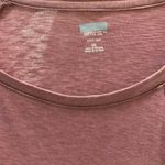 Mossimo Supply Co  Womens Red Burnout Tunic Top Cotton Blend Blouse Photo 2