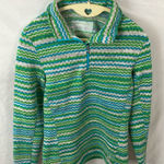 Spyder : Green & Blue Striped Women's Sweatshirt- 1/4 zip- 8 Photo 0