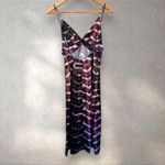 LPA  "Lunetta" Midi Satin Slip Dress in Heidi Tie Dye Sz‎ XXS Photo 4