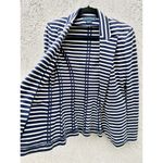 Ralph Lauren Long Sleeve Striped Notch Lapel Blazer Jacket Blue White Women's 10 Photo 6