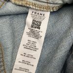 frame denim frame le high 'n' tight wide-leg crop jeans downpour rips Photo 4