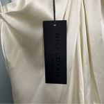 NWT NILI LOTAN Edwige Halter Keyhole Silk Top *stained* Ivory Women’s XL Photo 9