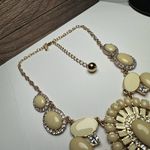 Kate Spade Capri Garden Bib Statement Cream Rhinestone & Enamel Necklace Gold Photo 8