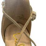 Lulus  Aimee Champagne Metallic Lace-Up Heels
Gold Glam Black Tie NYE shoes Photo 8