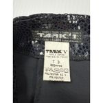 Tark 1 Snakeskin Print Maxi Skirt High Waist Slit Black Size 3 Photo 3