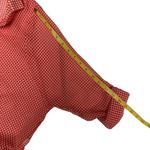 Hot & Delicious Gingham Top Wrap Red White Semi Sheer Small S NWT Photo 9