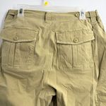 American Eagle stretch barrel leg cargo pants khaki olive tan size 10 Utility Photo 5