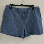 Loft Chambray Blue Women's Shorts Size 10 with 4” inseam Photo 0