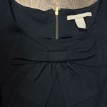 Banana Republic Ponte Knit Bow Tank Top Black Size Small Cocktail Photo 1