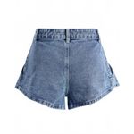 Nasty Gal Flippy High-Waisted Denim Shorts Acid Wash Blue NWT Size 2 Photo 3