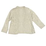 Chico's Textured Floral Lace Trimmed Cardigan Jacket Womens Size XL Photo 4