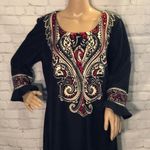 Perceptions Vintage  NY Ruffled Bell Cuffs Art Deco Heavy Weight Dress 16 Photo 1