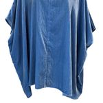 J.Jill Pure Jill Elements Blue Velvet Seamed Draped Top Photo 2