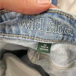Wild Fable  Light Wash Heavily Distressed Mom Jeans Womens 00 Blue Denim Zip Photo 5