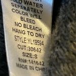 YA Los Angeles Black Scarf Hem Lined Open Front
Duster Blazer Jacket Size S Photo 3