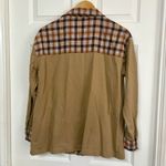 No Comment Tan plaid shacket Size Medium Photo 1