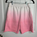 GRLFRND ‎ pink tie dye sweat shorts size XXS Photo 0