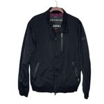 Superdry IDRIS ELBA + Collab Black Jacket Purple Lining Zippered Pockets Photo 1