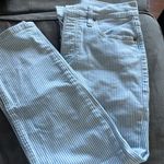 Old Navy  Extra High-Rise Sky-Hi Straight Striped Jeans Photo 4
