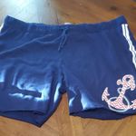 No Boundaries  Dark Blue Women's Athletic Shorts with Anchor Embroidery Photo 0