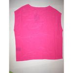 L.A.M.B. NWT New Punk Pink Short Sleeve Silk Top Blouse XS Womens Designer Bright Photo 5