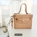 Elegant Pink Mini Handbag Keychain Bag Charm Photo 0