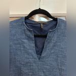 BCBGMAXAZRIA Navy Trysta Swing Fringe Woven Pockets Denim Blue Cotton Size XXS Photo 5