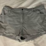 Aerie Distressed Gray Frayed Hem Shorts XXL Boho Costal Cowgirl Festival Hippie Photo 0