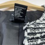 Doncaster Collection Classic Black White Fringe Boucle Tweed Blazer Jacket 8 Photo 11
