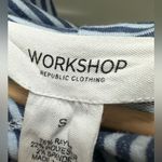 Workshop Republic Clothing EUC  blue striped hoodie Small Photo 1