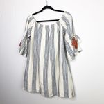 Tularosa  Sara chambray striped linen mini dress Photo 3