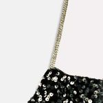 ZARA  dress maxi  Black Sequin Halter party cocktail night out evening date  Photo 10