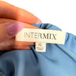 Intermix  Pleated Paisley Print‎ Mini Skirt Blue Size XL Photo 5