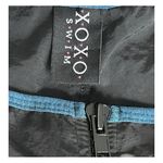 XOXO  Swim Shorts Women’s Size Large Black Blue Trim Y2K Bathing Suit Cover‎ Up Photo 3