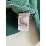 American Eagle  Women’s Sweatshirt Sherpa Collared Henley Green Size Medium Photo 9