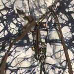 Michael Kors Michael  Blue White Design Quarter Tie Front Dress Top Size Small Photo 7